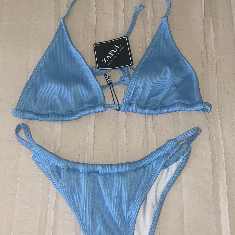 Baby blue bikini